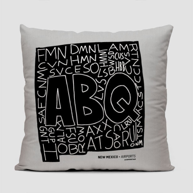 New Mexico - Throw Pillow - Airportag