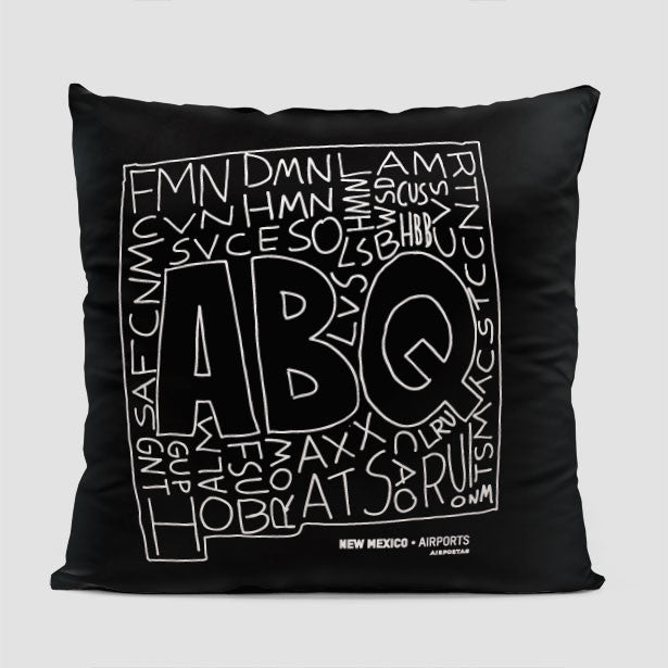 New Mexico - Throw Pillow - Airportag