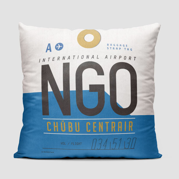 NGO - Throw Pillow - Airportag
