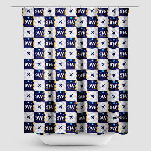 9W - Shower Curtain - Airportag