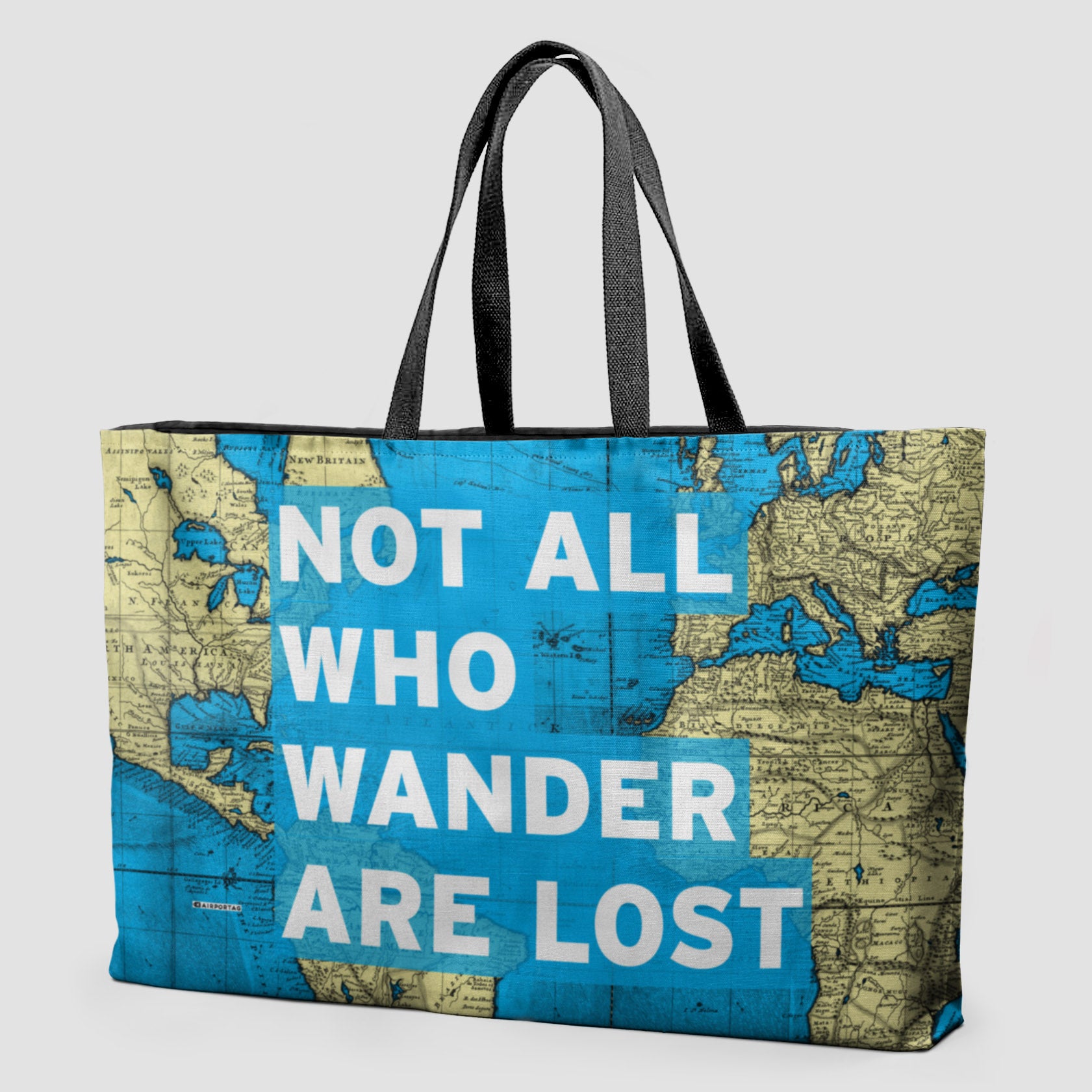 Not All Who - World Map - Weekender Bag - Airportag