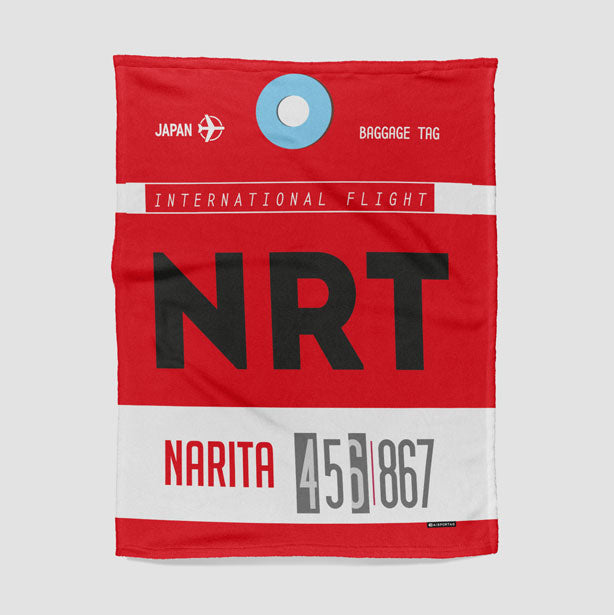throw-blanket-nrt-airport-code-pattern
