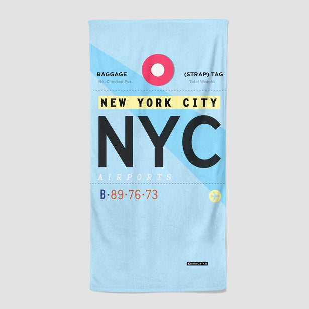 NYC - Beach Towel - Airportag