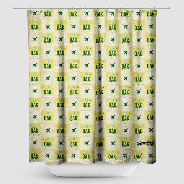 OAK - Shower Curtain - Airportag