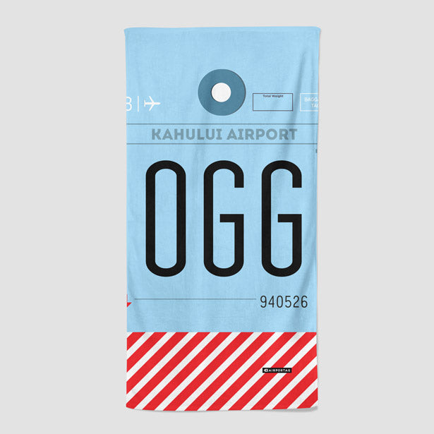 OGG - Beach Towel - Airportag