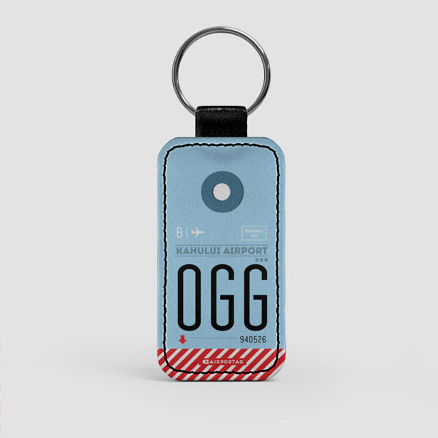 OGG - Leather Keychain - Airportag