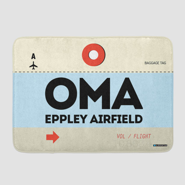 OMA - Bath Mat - Airportag