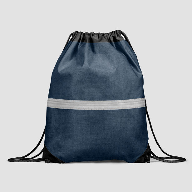 Pilot Stripes - Drawstring Bag - Airportag