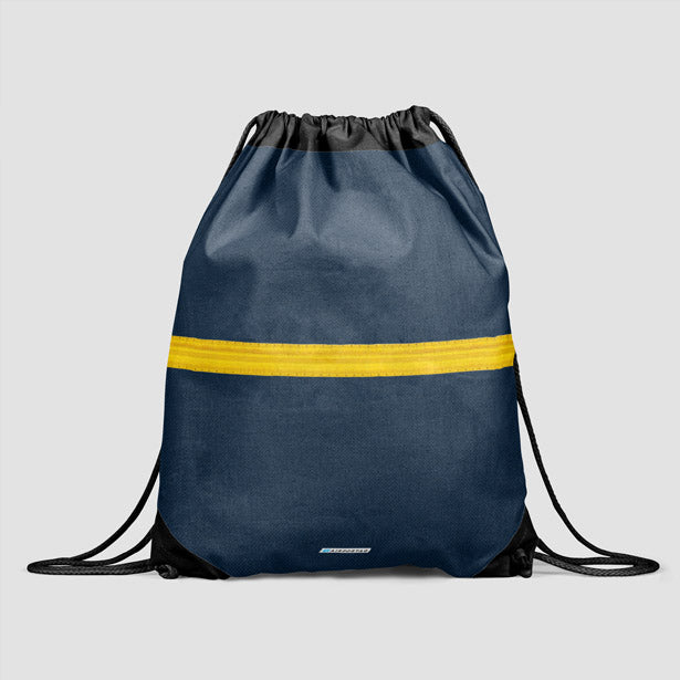 Pilot Stripes - Drawstring Bag - Airportag