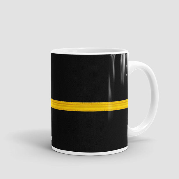 Black Pilot Stripes - Mug - Airportag