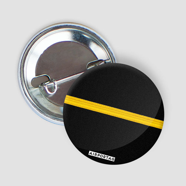 Black Pilot Stripes - Button - Airportag