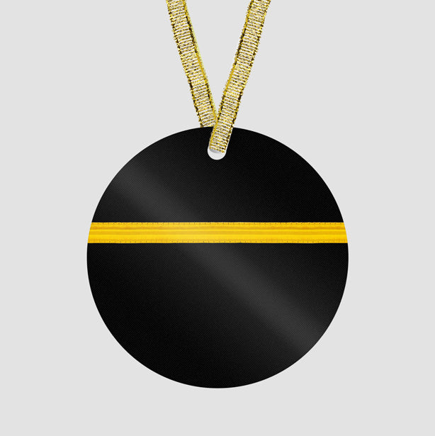 Black Pilot Stripes - Ornament - Airportag