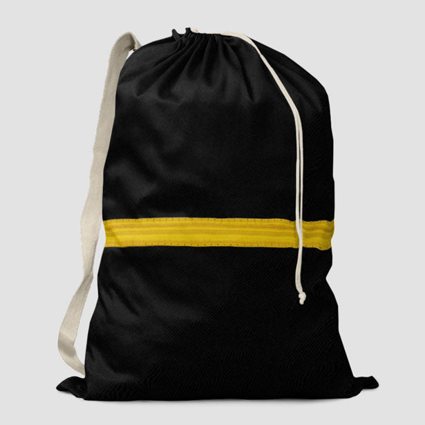 Black Pilot Stripes - Laundry Bag - Airportag