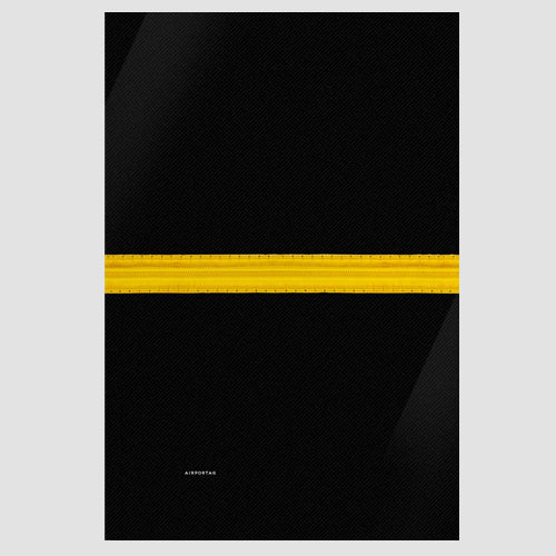 Black Pilot Stripes - Poster - Airportag