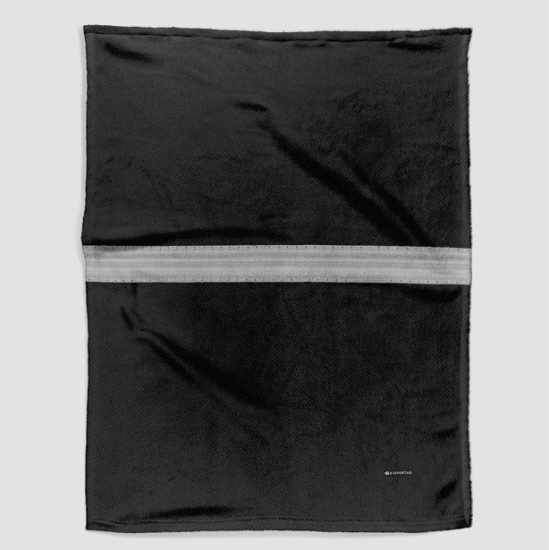 Black Pilot Stripes - Blanket - Airportag