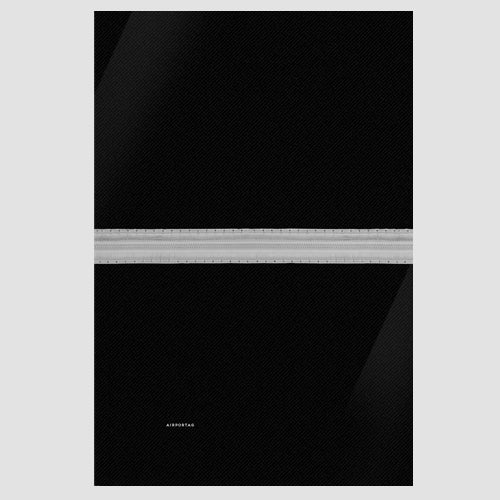 Black Pilot Stripes - Poster - Airportag