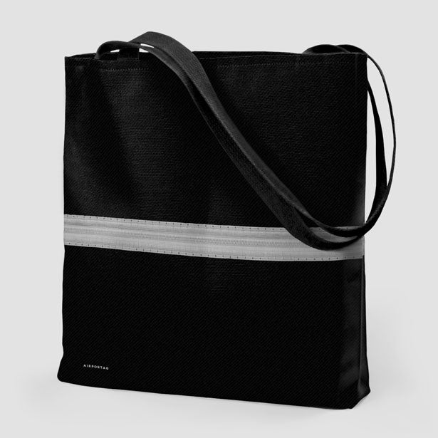 Black Pilot Stripes - Tote Bag - Airportag