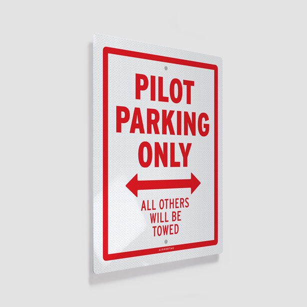 Pilot Parking Only Metal Print