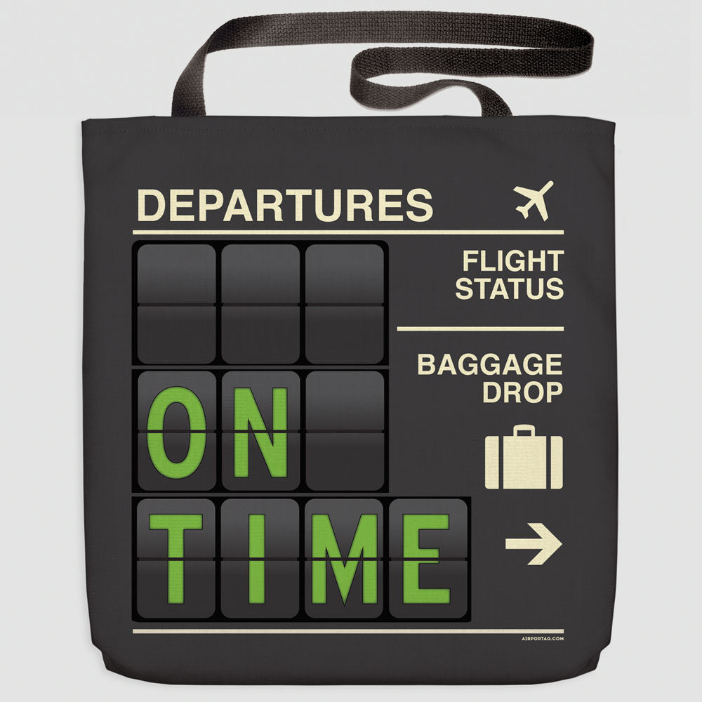 On Time - Tote Bag - Airportag