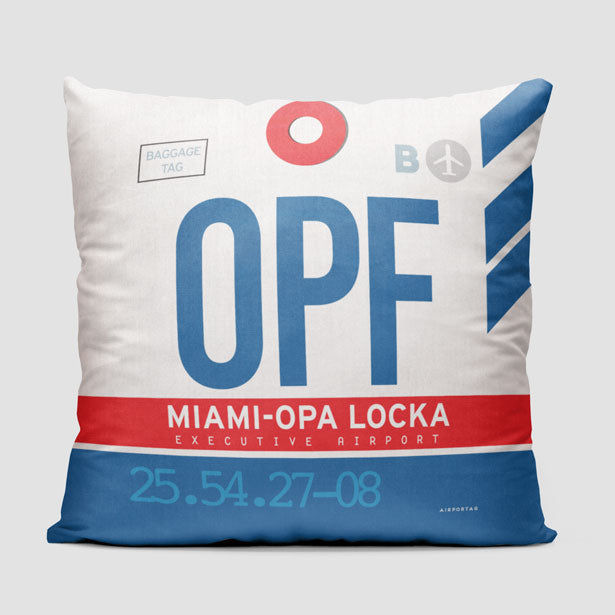 OPF - Throw Pillow - Airportag