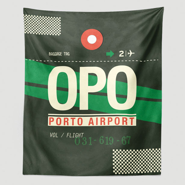 OPO - Wall Tapestry - Airportag