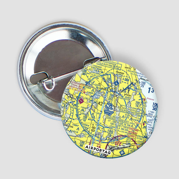 Pinback Button O Hare Intl Airport Chicago Illinois US IATA pinback-button-o-hare-intl-airport-chicago-illinois-us-iata