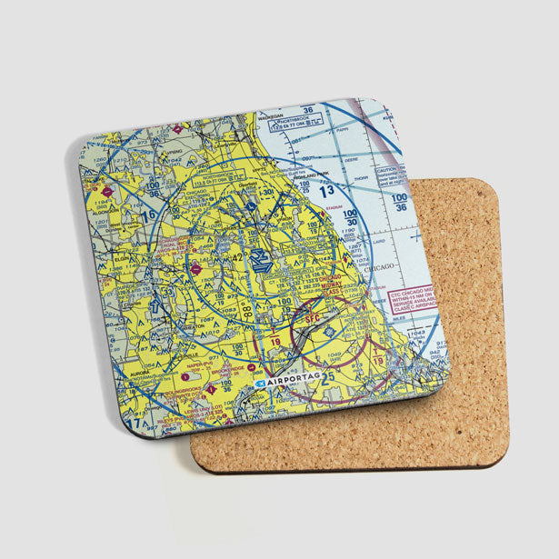 ORD Sectional - Coaster - Airportag