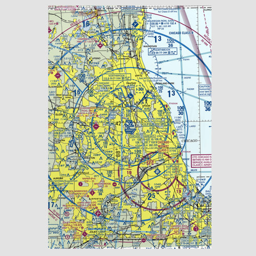 ORD Sectional - Poster - Airportag