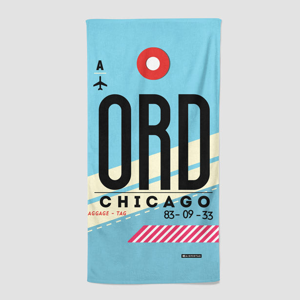 ORD - Beach Towel - Airportag
