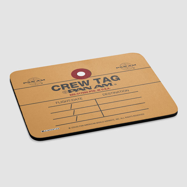 Pan Am - Crew Tag - Mousepad - Airportag