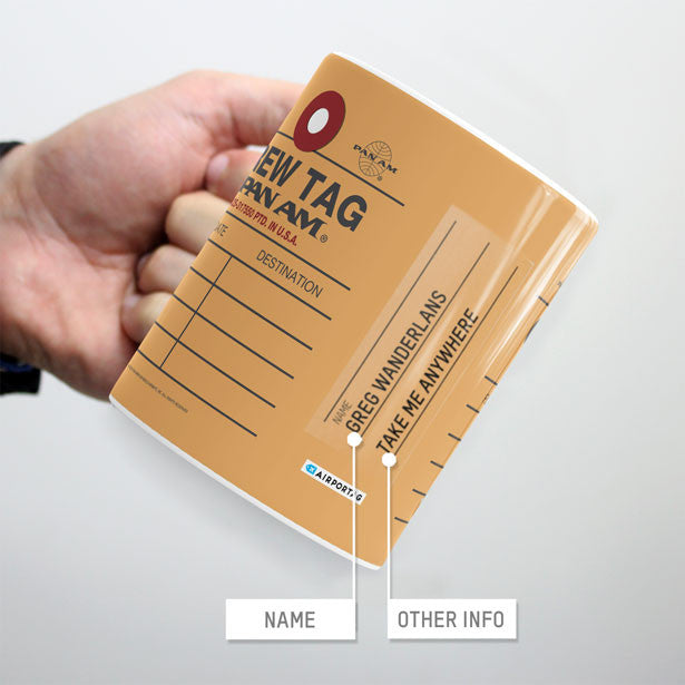 Pan Am - Crew Tag - Mug - Airportag