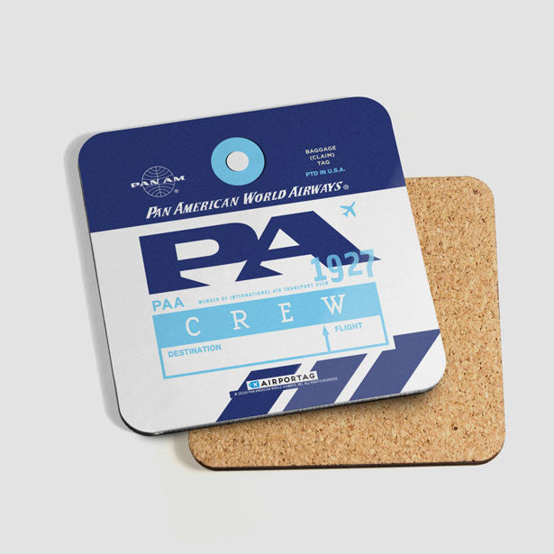 PA - Pan Am - Coaster - Airportag
