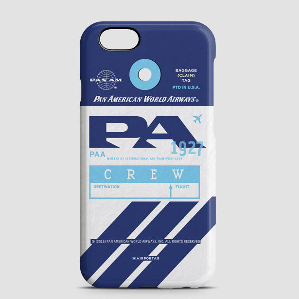 PA - Pan Am - Phone Case - Airportag
