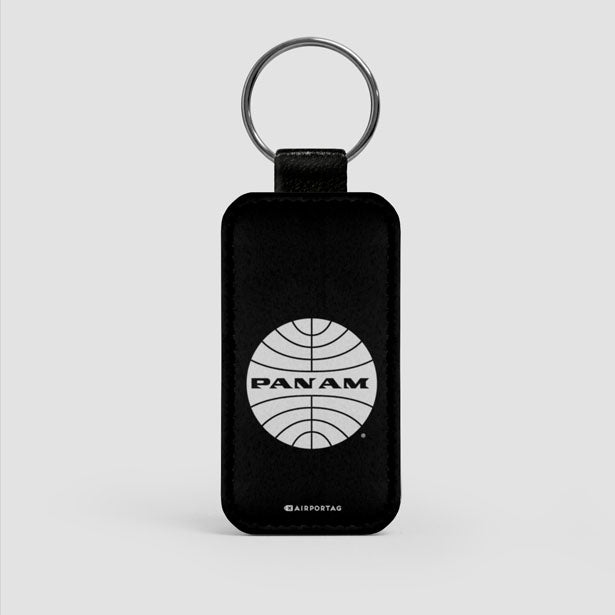 Pan Am Logo - Leather Keychain - Airportag