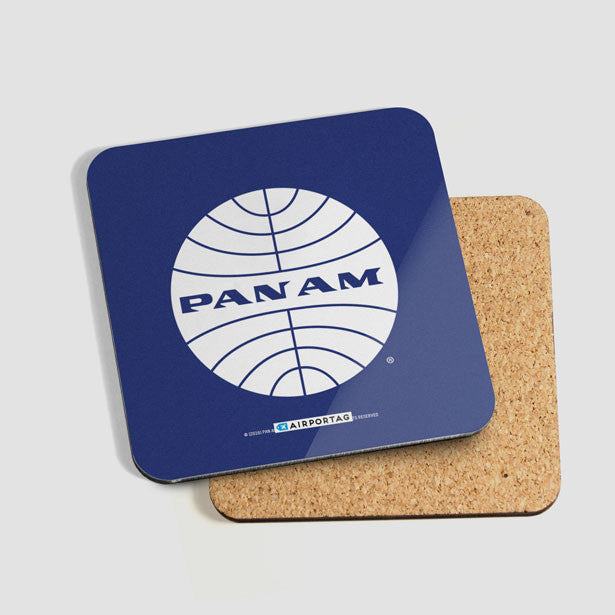 Pan Am Logo - Coaster - Airportag