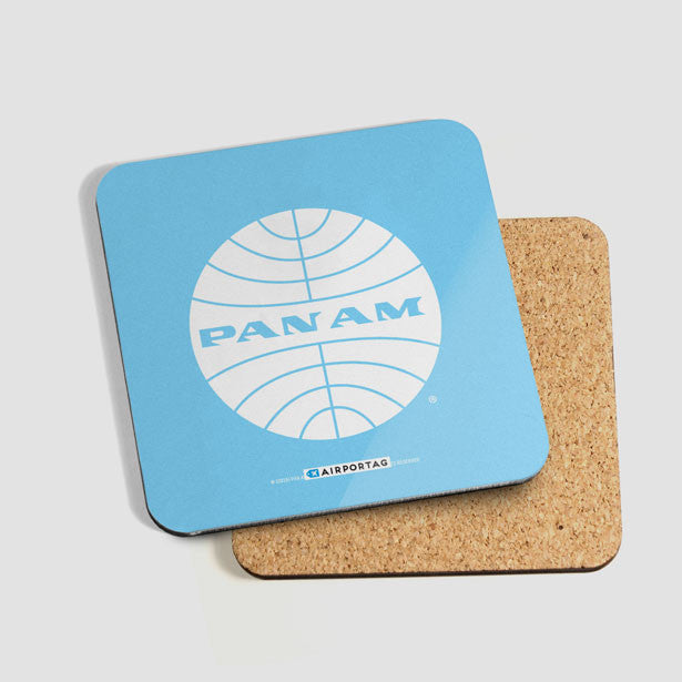 Pan Am Logo - Coaster - Airportag