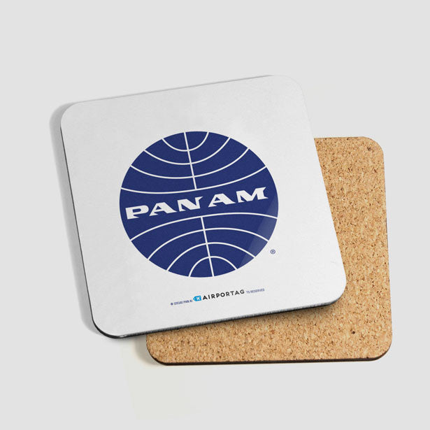 Pan Am Logo - Coaster - Airportag