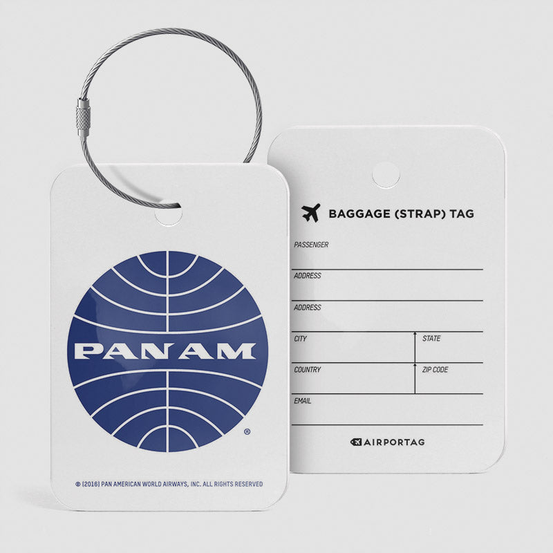 Pan Am Logo - Luggage Tag