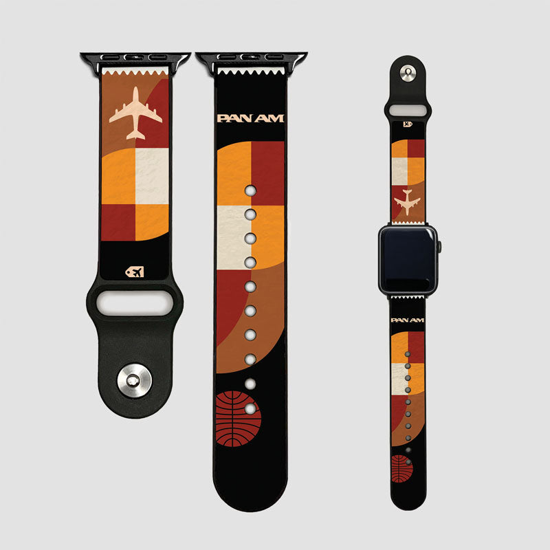 Pan Am - Bauhaus Marron - Bracelet Apple Watch