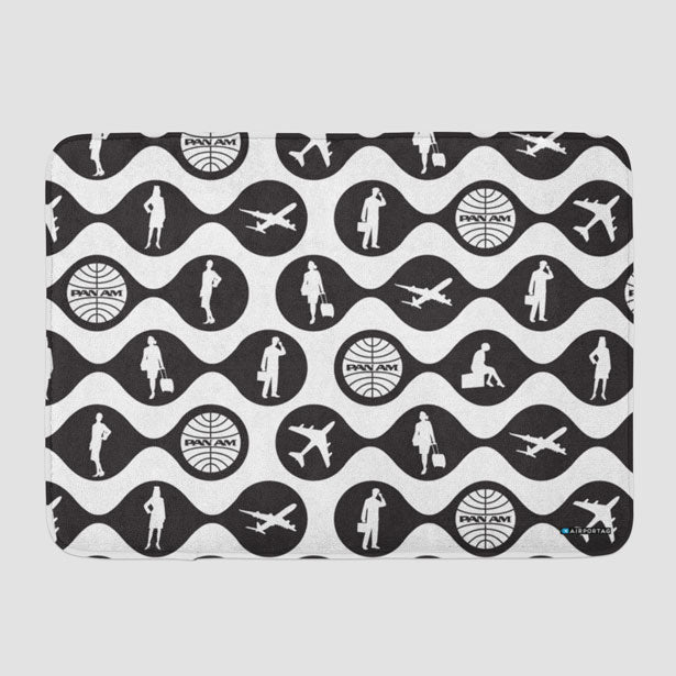 Pan Am Silhouette - Bath Mat - Airportag
