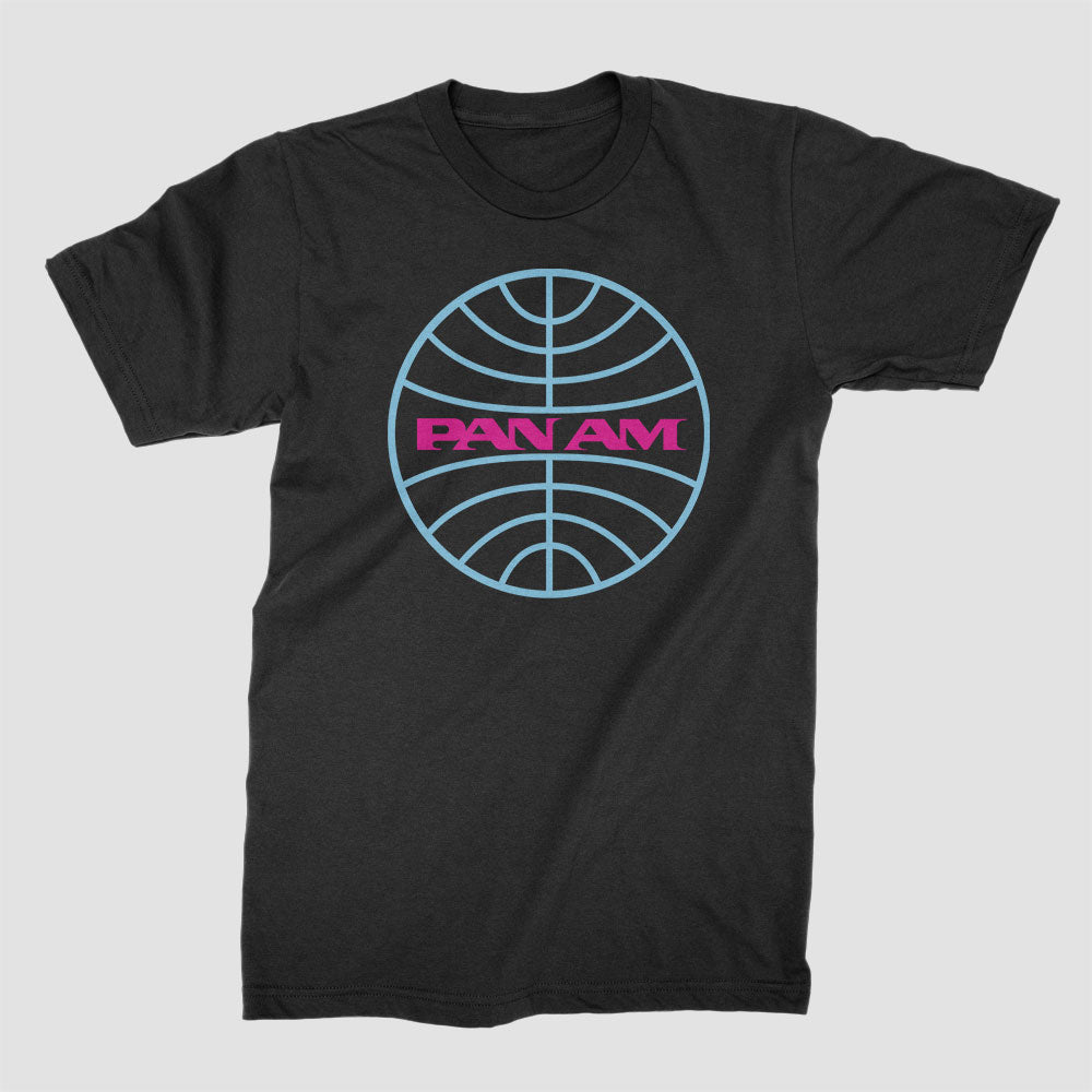 Pan Am Logo Neon - T-Shirt