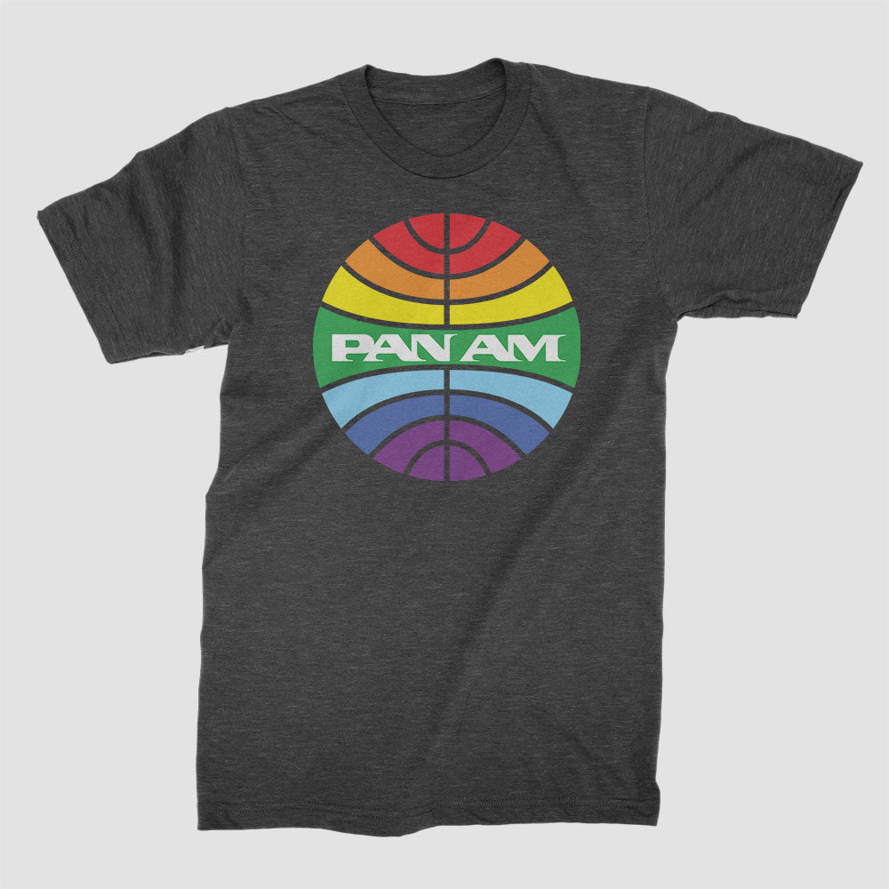 Pan Am Logo Rainbow - T-Shirt