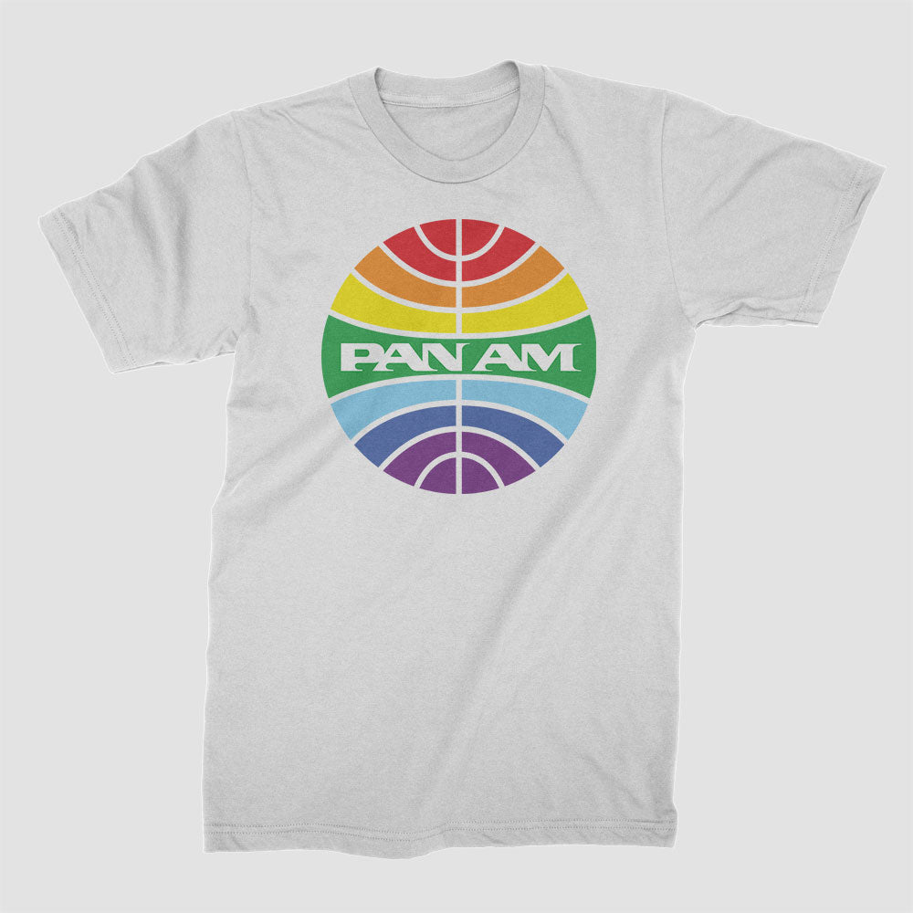 Pan Am Logo Rainbow - T-Shirt