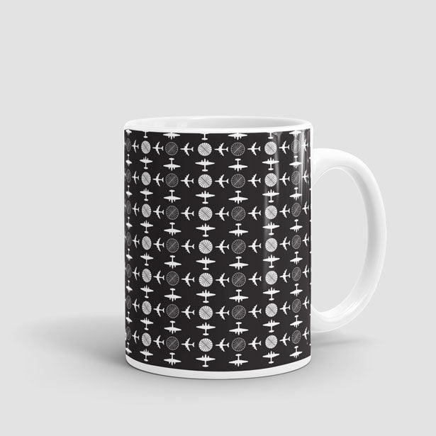 Pan Am Plane Pattern - Mug - Airportag