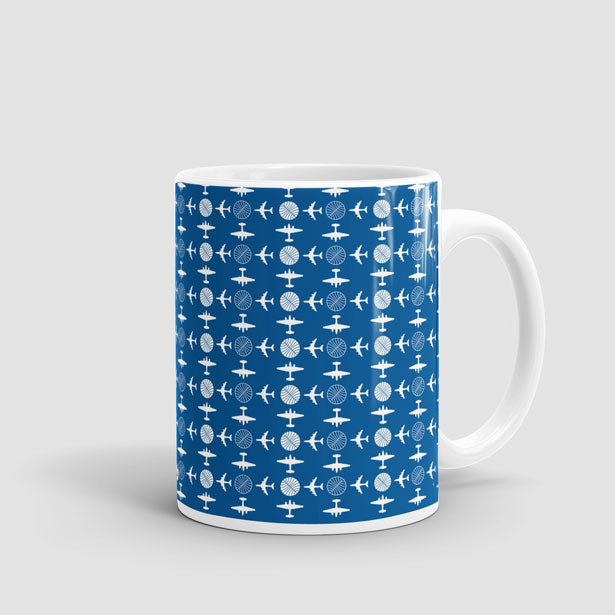Pan Am Plane Pattern - Mug - Airportag