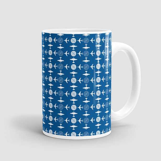 Pan Am Plane Pattern - Mug - Airportag