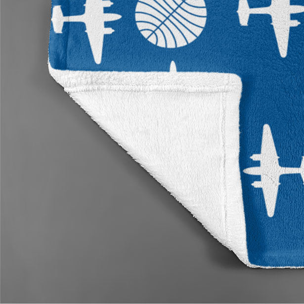 Pan Am Plane Pattern - Blanket - Airportag