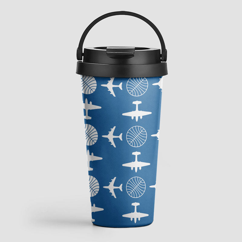 Pan Am Plane Pattern - トラベルマグ