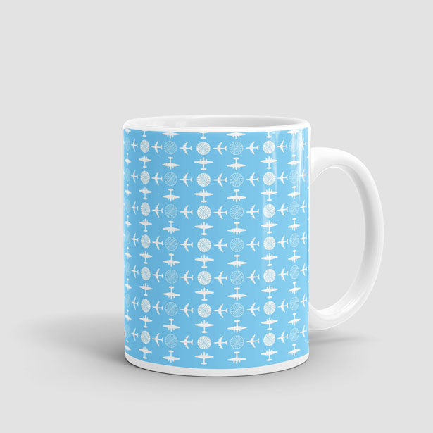 Pan Am Plane Pattern - Mug - Airportag