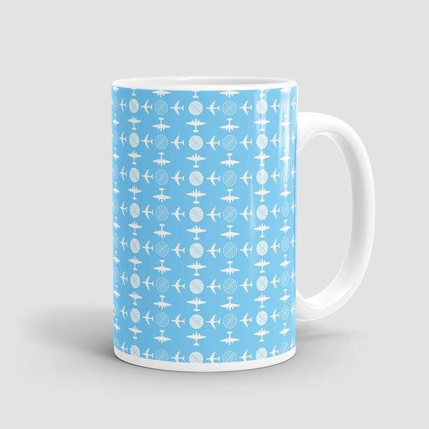 Pan Am Plane Pattern - Mug - Airportag